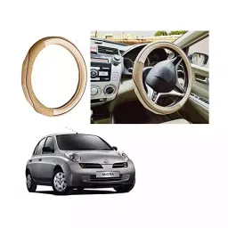 Auto Pearl Ring Type Car Steering Wheel Cover (Diamond Plus) Compatible with Micra-image-65