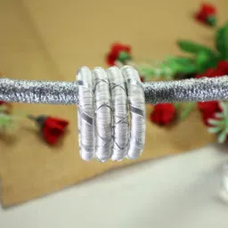 Kamule White Plastic Bangle-image-90