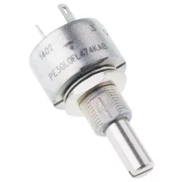 Vishay Panel Mount Rotary Potentiometer 190 mW Power 470 kΩ Solder Lug Terminal, PE30L0FL474KAB (Pack of 10 Pcs)-image-49