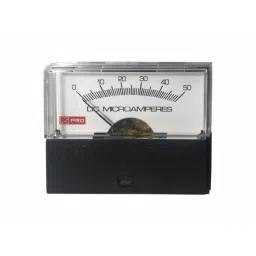 RS PRO Analogue Panel Ammeter 50 Input A DC, 57X44 mm,, 1862535-30