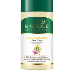 Biotique Ubtan & Collagen Tan Removal Face Wash with Turmeric & Saffron - 25 ml-42