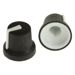 RS PRO 16.8 mm Black Potentiometer Knob for 6 mm Shaft D Shaped, 7777366-image-88