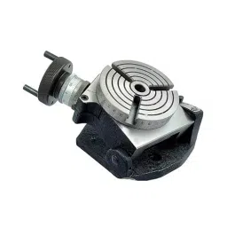 A.D INTERNATIONAL Rotary Table 4 inch (100 mm) 3 Slots Tilting Model for Milling Machine, TB-SLPC-AVSS-32
