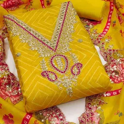 Mitera Embroidered Unstitched Dress Material-image-26
