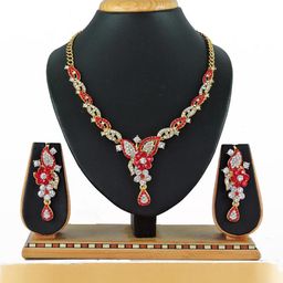 VATSALYA creation Gold-Plated Artificial Stones Alloy Jewellery Set-20