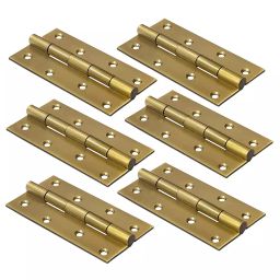 DiSS Premium Stainless Steel Door Butt Hinges Slow Movement Hinges 4x12 3 Pcs, Gauge Antique-image-69