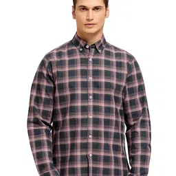 Mast & Harbour Men Comfort Tartan Checks Opaque Checked Casual Shirt-picture-45