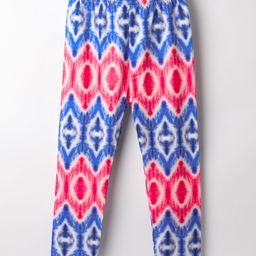 Kookie Kids Full Length Abstract Print Leggings - Blue Pink-image-37