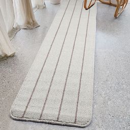 Saral Home Gold Stripe Anti Slip Runner - Ivory-14