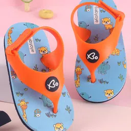 Babyoye Flip Flops Animal Print - Blue-picture-19