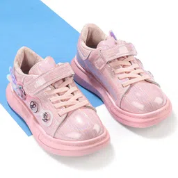 Oh! Pair Sport Shoes with Velcro Closure - Pink-picture-27