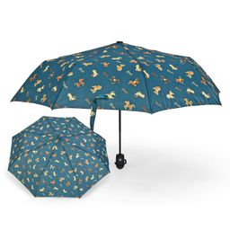 Free-size Umbrella With Dog Print - Olive Green-2