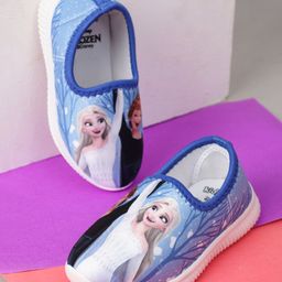 Kidsville Disney Princess Featuring Frozen Detailed Slip On Shoes - Blue-image-98