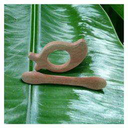 neemtoys Neem Wooden Immunity Boosting Teethers - Mango & Dumbbell Shapes-97