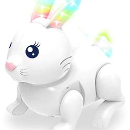 Negocio Easter Bunny Jumping Hopping Rabbit Pet Electronic Walking Toy for Kids Color May Vary-10
