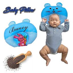 Numum Baby U Shape Mustard Seed Rai Head Shaping Baby Pillow- Blue Marie ( Multi Print) ( Color And Design May Vary)-image-83