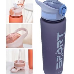 SANJARY Bpa Free Plastic Sportz Leakproof Water Bottle 1000 ml color may vary-picture-21