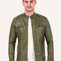 Leather Retail Men Biker Jacket-image-105