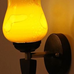 SOMIL Yellow Glass Cylinder Wall Lamps-image-51