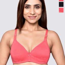 Inner Sense Organic Cotton Antimicrobial Women Feeding Bra Pack of 3-image-96