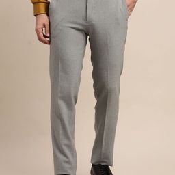 Turtle Men Tailored Mid-Rise Skinny Fit Trousers-image-107