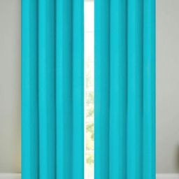 IVAZA Turquoise Blue Polyester Door Curtains-37