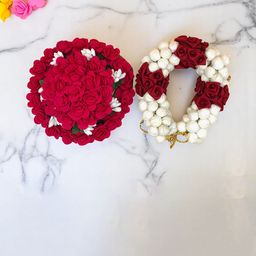 GADINFASHION Set Of 2 Flower Juda Gajra Mogra Bun & Bridal Gajra Hair Accessory Set-12