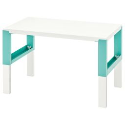 ikea påhl Desk, white/turquoise, 96x58 cm-picture-1
