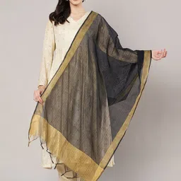 MUFFLY Woven Design Dupatta with Zari-picture-22