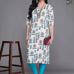 Anouk Rustic Selection Of 2 Ethnic Motifs Printed Round Neck Straight Kurta-38