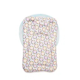 TIDY SLEEP Infants Blue & Pink Printed Baby Bed Set With Mosquito Net image 2