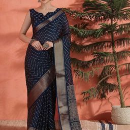 all about you Woven Design Zari Silk Blend Saree-image-43
