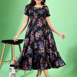 Moda Rapido Peter Pan Collar Fit & Flare Dress-image-88