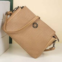 Metro Women Textured Swagger Sling Bag-12
