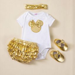 hopscotch 2-Pc Bow Applique Onesie & Skirt-picture-46