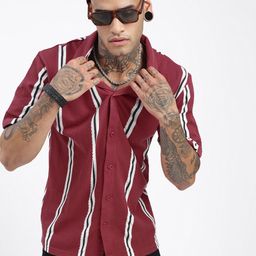 SHOWOFF Men Comfort Opaque Striped Casual Shirt-picture-38