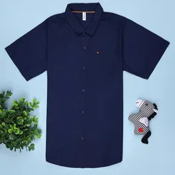V-Mart Boys Spread Collar Cotton Shirt-43