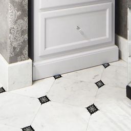 Asian royal White & Black Printed Self Adhesive Wall Sticker-image-69