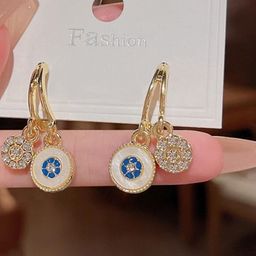 AKISON JEWELS Gold Crystals Contemporary Alloy Studs Earrings-image-88