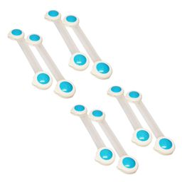 Syga Baby Safety Locks With Adjustable Straps Pack of 8 - Blue-47