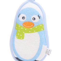 Baby Bath Gloves Penguin Shape - Blue-25