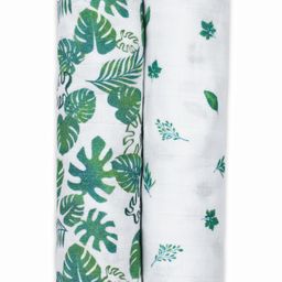 Masilo Bamboo Muslin Swaddle Tropical Print Pack of 2 - Green-picture-17