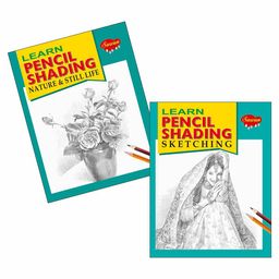 Sawan Nature and Still Life Pencil Shading Activity Book Pack of 2 - English-17