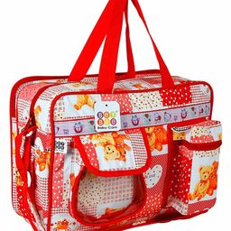 BeyBee Baby Diaper Nappy Changing Baby Diaper Bag Baby Bag Mummy Bag Handbag Mama's Bag Diaper Bag One Size - Red-image-14