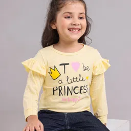 Kookie Kids Full Sleeves Printed Sweatshirt - Yellow-picture-26