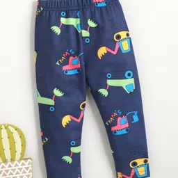 Kookie Kids Full Length Lounge Pant Vehicle Print - Blue-picture-43