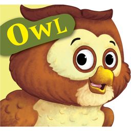 Board Book Owl Cutout Board Book - English-75