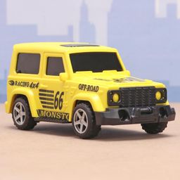 Monsto Wheels Pull Back Car - Yellow-15