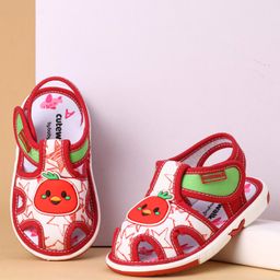 Cute Walk by Babyhug Sandals Bird Patch - Red-picture-27