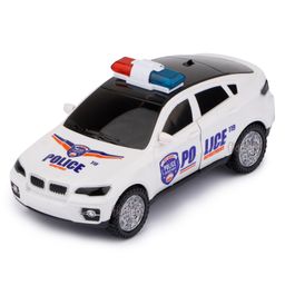 Fiddlerz Bump And Go 3D Lights Police Car - Multicolor-16